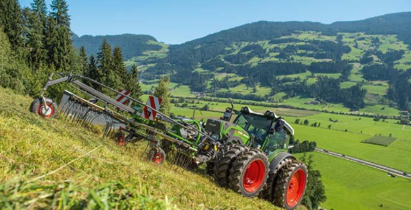 FENDT 200 VARIO: HYDRAULIK Den som leder har alltid rätt lösnin på problemet. Frontlyft med möjlihet till flytläe på lyftarmarna.