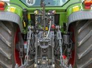 Kraftfull hydraulik Hydraulsystemet på Fendt 200 Vario har i standardutförande ett oljeflöde med upp till hela 41 liter/min.