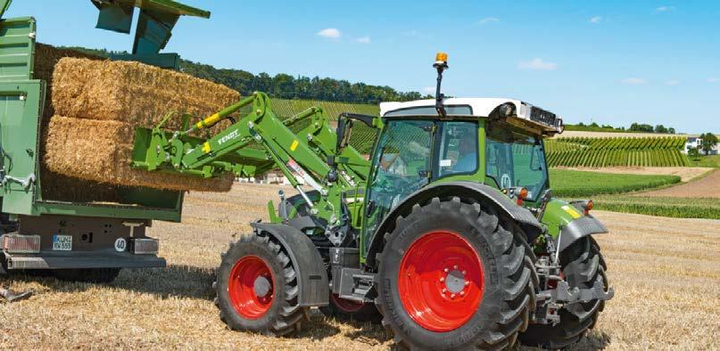 FENDT 200 VARIO: FENDT CARGO FRONTLASTARE Den som leder samarbetar bra. Med multikopplinen kopplas elektronik oh hydraulik samman i ett moment.