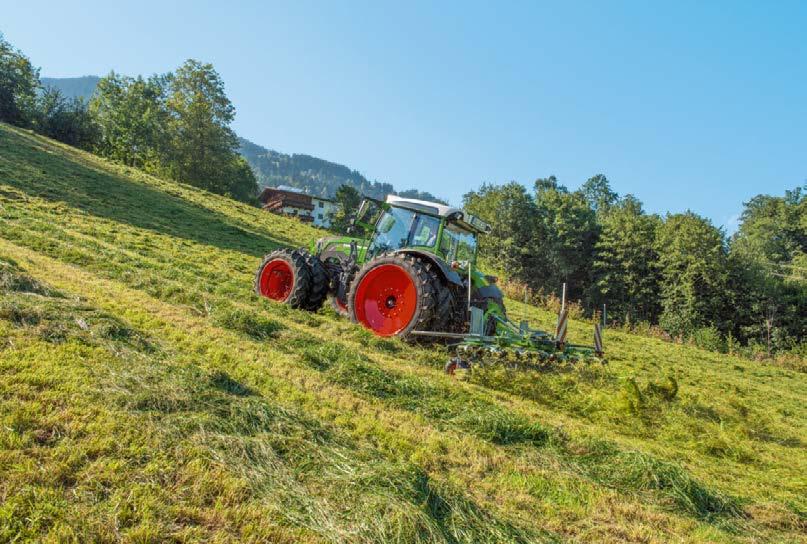 Fendt 200 Vario har ränssnitt för automatiserade styrsystem med GPS-mottaare med RTK-preision.