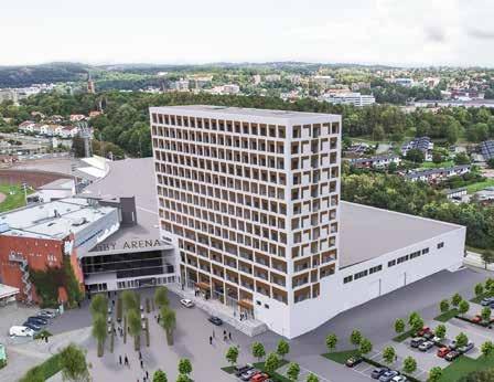 Kommersiella projekt ÖREBRO, ÖREBRO ENTRÉ Vid norra infarten till Örebro centrum, i nära anslutning till resecentrum utvecklar Klövern stadens nya landmärke, Örebro Entré.