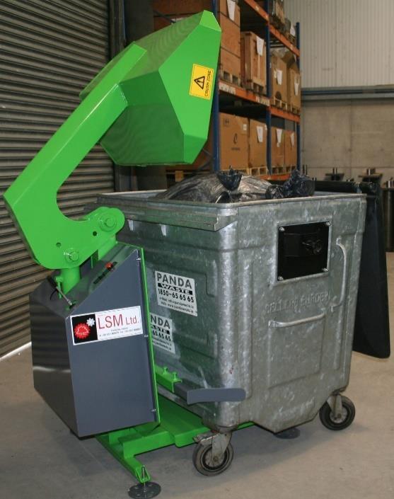 Kärlpress LSM BP1100 / 660 Fatpress med uppsamlingstank för vätska från det hoppressade fatet, tanken rymmer 40 liter.
