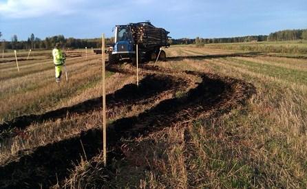 Rut depth (cm) Rut depth (cm) taken from 0cm to 30cm below the surface every centimeter interval.