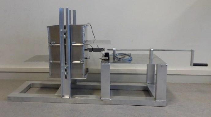 Figure 29. Small-scale laboratory test machine designed by Pirnazarov, et al., (2013).
