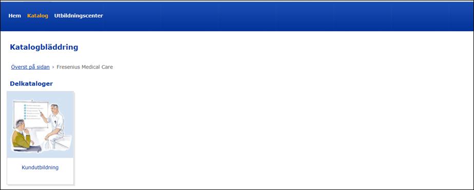 Först hittar du katalogen Fresenius Medical Care.