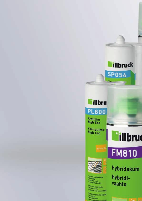 illbruck ger ett perfekt resultat för alla dina tätnings- och limningsarbeten, oavsett om det gäller fönster, fasader, invändigt eller utvändigt bruk, vid en större byggnation eller ett mindre