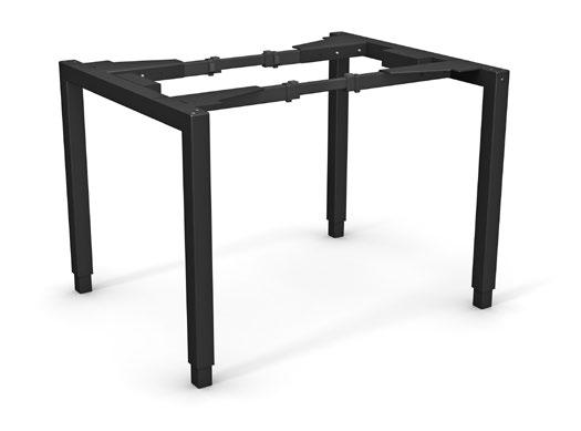 KONTOR 4-BEN TETRA WORKTABLE W4 Elektriskt stå- och sittstativ för smidig höjdreglering och ergonomisk arbetsmiljö.