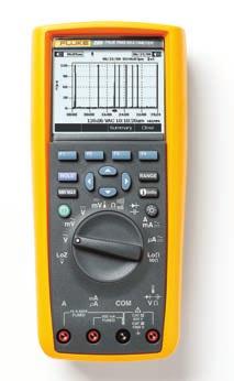 Översiktstabell för digitala multimetrar Fluke 289 Fluke 287 Fluke 87V Avancerade mätare Avancerad industriell felsökning, inklusive dataloggning och grafvisning av intermittenta problem.