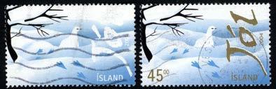 Fugle IV (55 og 75 kr) 55 Kr Julefrimærker 2004 (45 og 65 kr) 45 kr Takning forskudt opad (Billede fra JP) Fra Postiljonen auction 2011: Christmas 2009 wrongly perforated