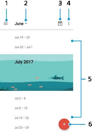 Klocka och Kalender Kalender Använd Kalender för att planera ditt tidsschema.