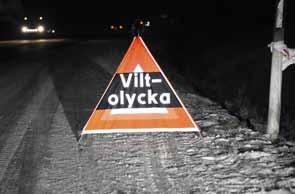 5. vilt och trafik Mål Minska lidandet för trafikskadat vilt genom att till Polismyndigheten tillhandahålla kontaktuppgifter för kompetenta eftersöksekipage.