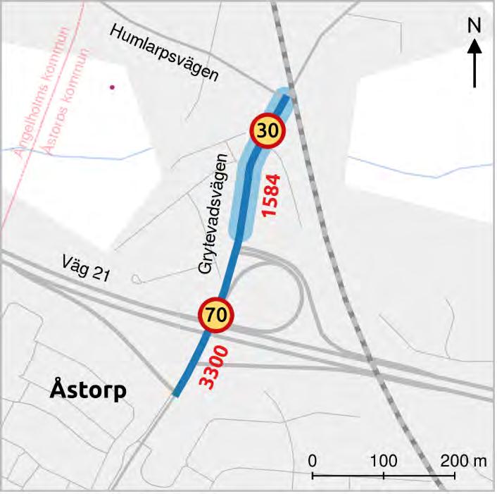 Grytevad-Åstorp Berörda kommuner: Åstorps kommun Objektsid för kartreferens: 157 Öppet för trafik: Mellan 2024 och 2026 Ungefärlig kostnad: 2 miljoner kronor varav kommunen står för hälften.