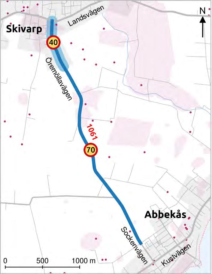 Abbekås-Skivarp Berörda kommuner: Skurups kommun Objektsid för kartreferens: 188 Öppet för trafik: Mellan 2024 och 2026 Ungefärlig kostnad: 12 miljoner kronor varav kommunen står för hälften.
