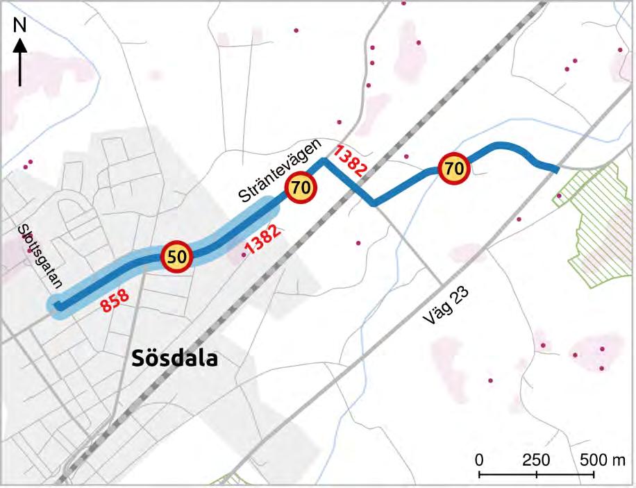 Norra Mellby-Sösdala Berörda kommuner: Hässleholms kommun Objektsid för kartreferens: 35 Öppet för trafik: Mellan 2027 och 2029 Ungefärlig kostnad: 0 miljoner kronor varav kommunen står för hälften.