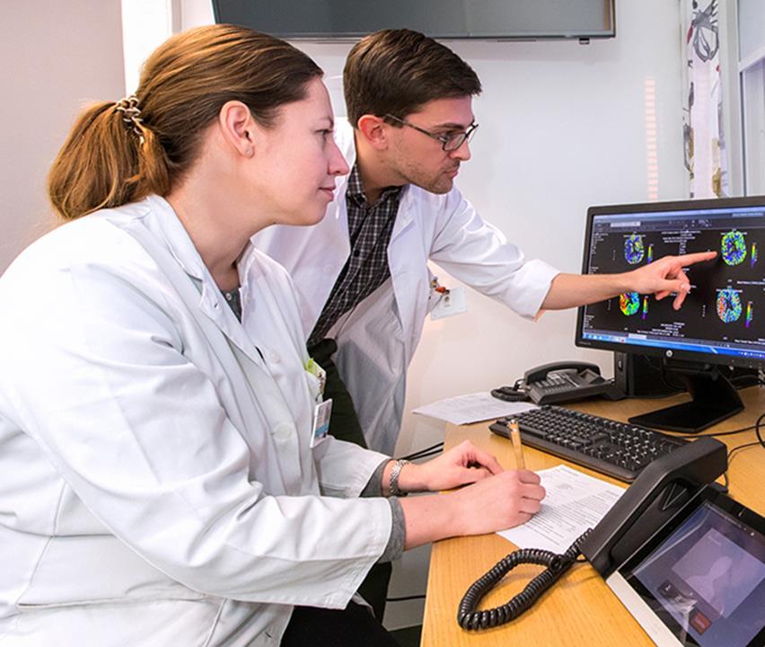 VÄRLDENS EFFEKTIVASTE VÅRD AV HJÄRNINFARKTER, OCKSÅ I FORM AV TELE- STROKE-KONSULTATION Medianen för den tid det tar från att patienten anländer till