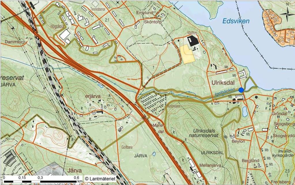 Provfiske med ryssja vid Ulriksdals slott Material och metod Fiskvägen vid Ulriksdals slott utvärderas vid två tillfällen 2015.