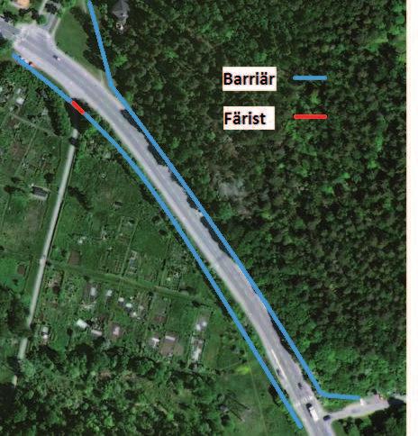 Fällinventering Fällinventeringen visade att det var en relativt jämnt fördelad vandringsfront, med en något högre koncentration mot den mittersta delen.