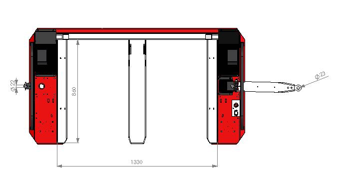 TAXI INDUSTRIAL Total tåglängd i detta exempel är 6790 mm