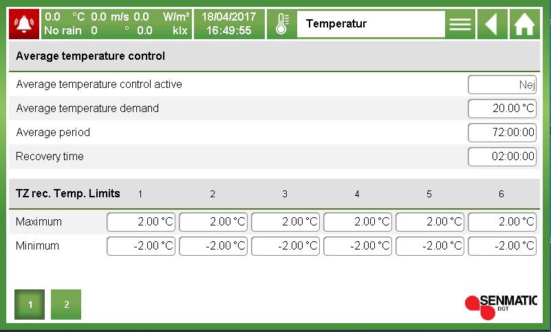 5.2.5 Medeltemperaturstyrning Medeltemperaturstyrning Fig 105 Medeltemperaturstyrning är bl a viktigt under odling i ett dynamiskt klimat för att säkerställa normal plantutveckling.