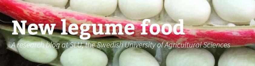 New Legume Foods Innovativa livsmedel från baljväxter för ökad resurseffektivitet i