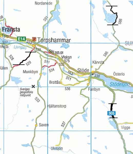 METOD (b) (a) (a) (b) Figur 2.1. Vägsträckornas läge i Västernorrlands län,(a), och Norrbottens län, (b). 2.2 Vägytemätningar Vägytemätningar utfördes med hjälp av ett mätfordon som framtill utrustats med 17 st lasrar vilka mäter avstånden från instrumenten till vägbanan.