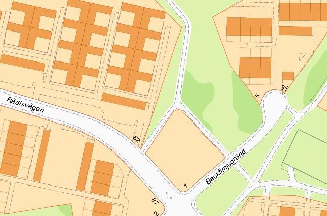 Sida 2 (7) Utlåtande Hässelby villastad 14:35 Backtimjan 1 Planområdet markerad med heldragen röd linje Syfte Syftet med detaljplanen är att skapa möjlighet för ca 50 nya lägenheter i ett område som