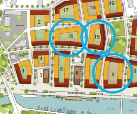 De tre centrala kvarteren omfattas av en detaljplan, vars samrådshandling fanns tillgänglig som underlag inför tävlingens start i juni.