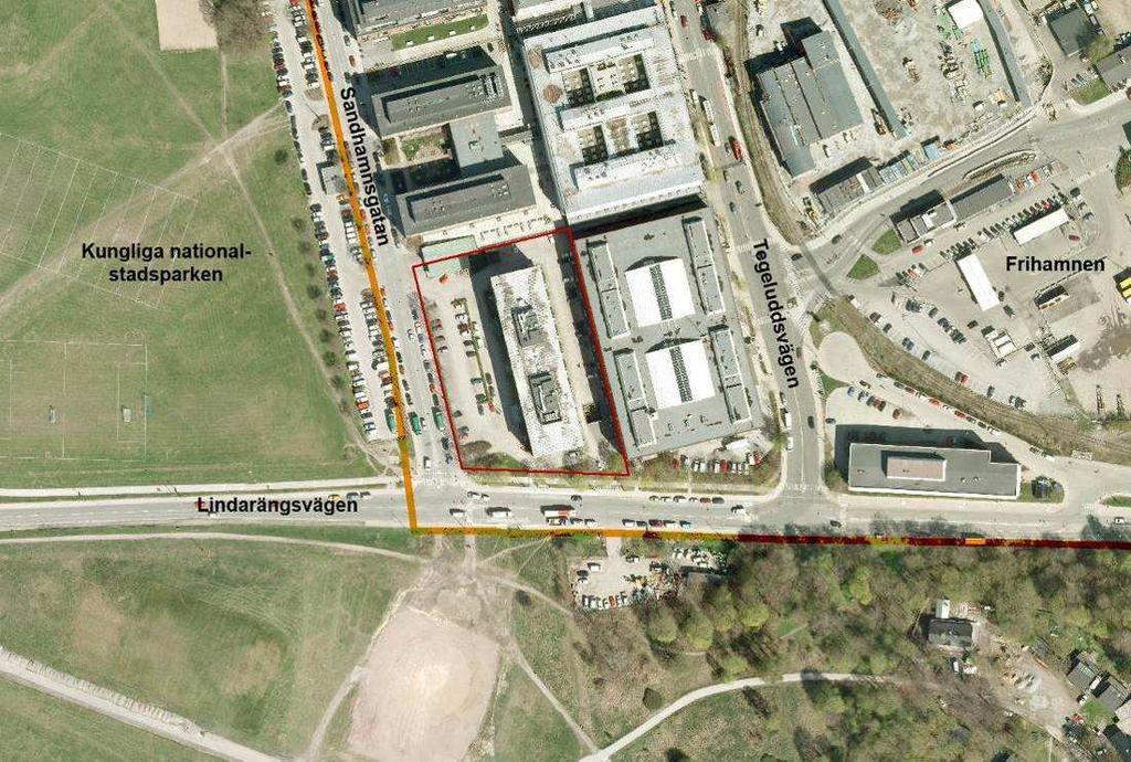 Läge Planområdet ligger på Ladugårdsgärdet på Östermalm, ca 4 km öst om Stockholms centralstation.
