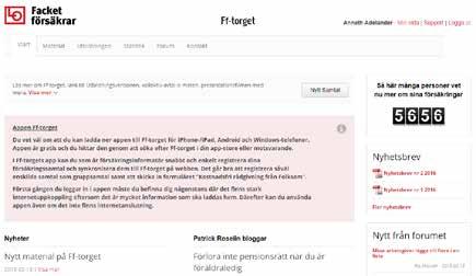 24 Ditt uppdrag Startsidan När du är inloggad på webben för försäkringsinformatörer kan du börja använda de olika delarna. Aktuellt material finns, som pdf, både för information och utbildning.