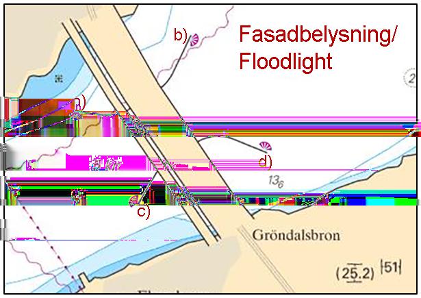 2016-12-08 6 Nr 628 Fasadbelysning har etablerats på Gröndalsbrons ledverk.