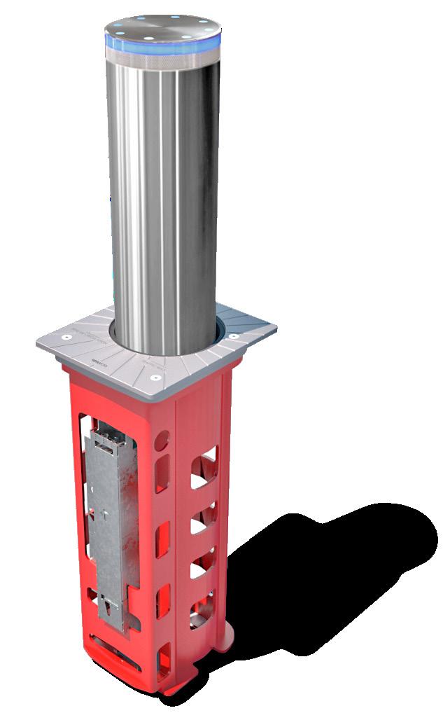 Automatiska pollare G6 EVO Koncept: Urbacos Monobloc-konstruktion:
