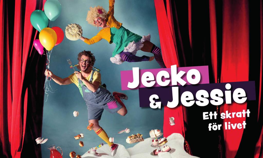 Familjeföreställning: Jecko & Jessie Ett skratt för livet Söndag 24 mars kl. 15.