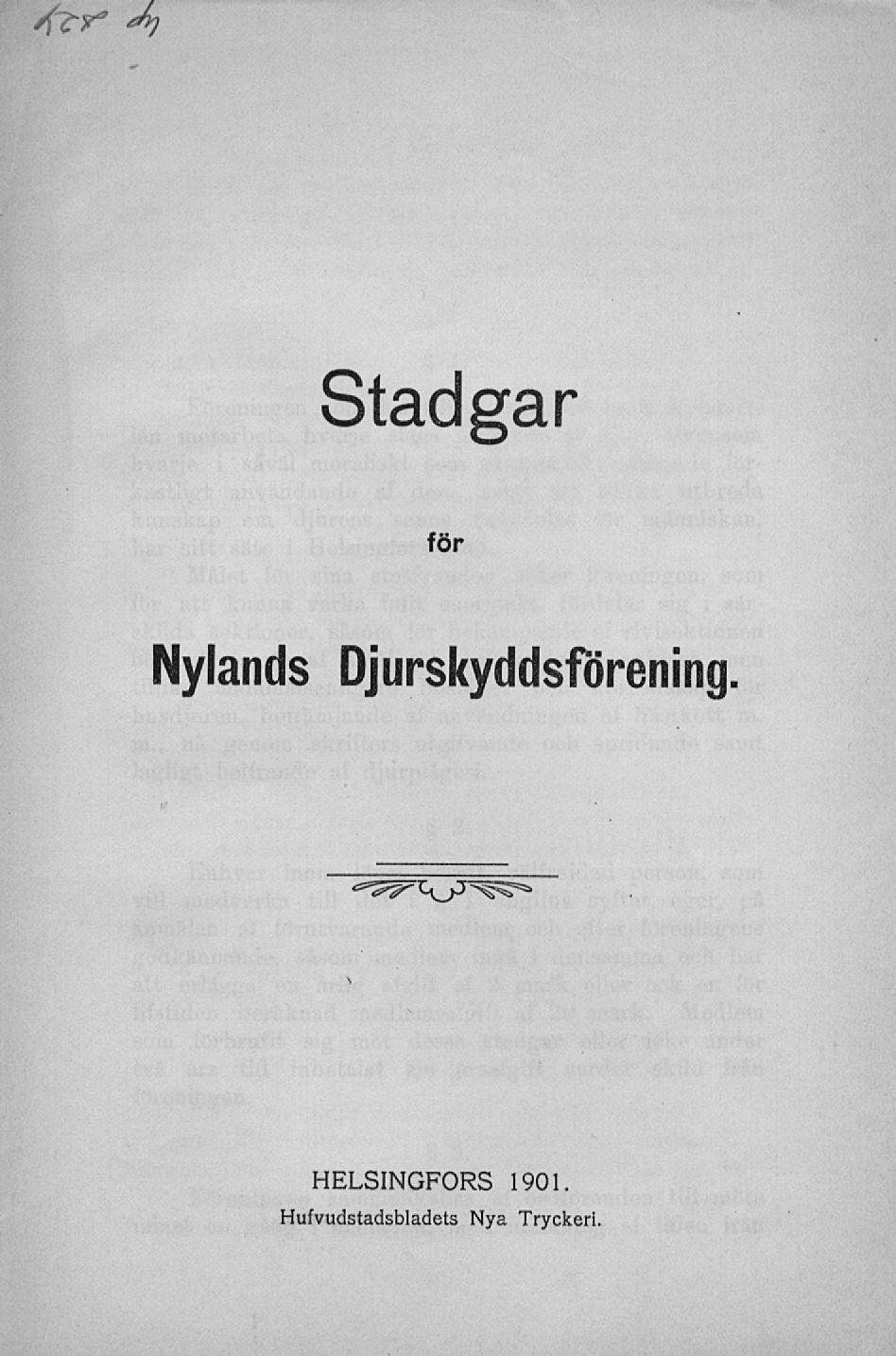 tfcr -5 Nylands Djurskyddsförening.