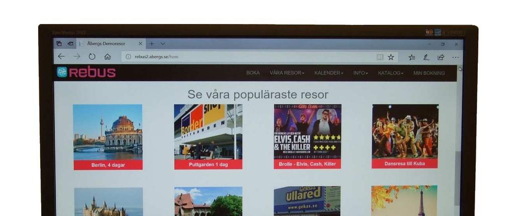 Rebus hemsida för arrangörer Version 33 av Rebus ArrAdmin-verktyget: 2019-02-19, Åbergs DataSystem AB Inledning Åbergs DataSystem utvecklar och säljer bokningssystemet Rebus för researrangörer,