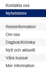 På hemsidan kan man klicka på Info i