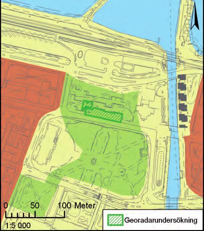 Den totala undersökningsytan kom att omfatta ca 950 m2. Inom dagens parker - Hamnparken och Rådhusparken - finns omfattande dolda lämningar efter 1600 talets fästningsanläggning.