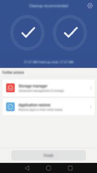Rengöra telefonen Phone Manager skydd dygnet runt för telefonen 1 Öppna Telefonhanterare. 2 Peka på Systemoptimering för att söka efter och rensa appdata i cacheminnet.