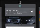 Peka på Widgetar och välj en widget.