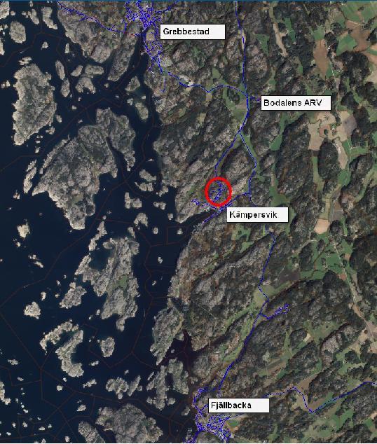 placerade dels vid båthamnen i Kämpersvik och intill Ejgdetjärnet.