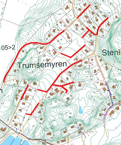 Röda markeringar i kartan anger nedlagda VA-