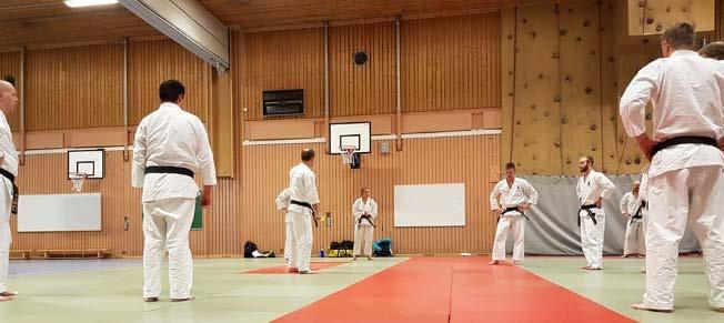 TRÄNINGSLÄGER BORTA När läger inom Svenska ju-jutsuförbundet arrangeras och andra förbund och klubbar bjuder in till läger uppmuntras medlemmar att åka på dessa för att vidare lära sig och knyta