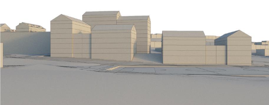 Sida 10 (16) Skalan mot parken skiljer sig inte nämnvärt jämfört med godkännandeförslaget (Arkitema).