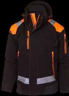 Knäfickor och armbågsförstärkningar av urstark Cordura, dragkdjor från YKK, mängdr av sömnadsförstärkningar samt 2- & 3-nålsömmar på plaggns spcillt utsatta ställn är bara