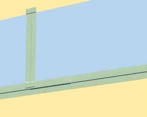 Enligt detalj  Valvkant Therm 374 Valvkantstätning monteras centriskt horisontellt över valvkanten.