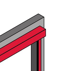 300x540 mm RÖKGARDIN Väggmontering