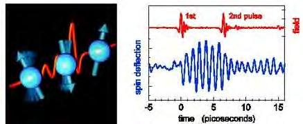 Magnetfält roterar spinnet,