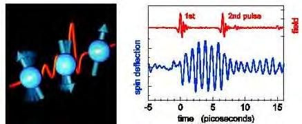 Magnetfält roterar spinnet,