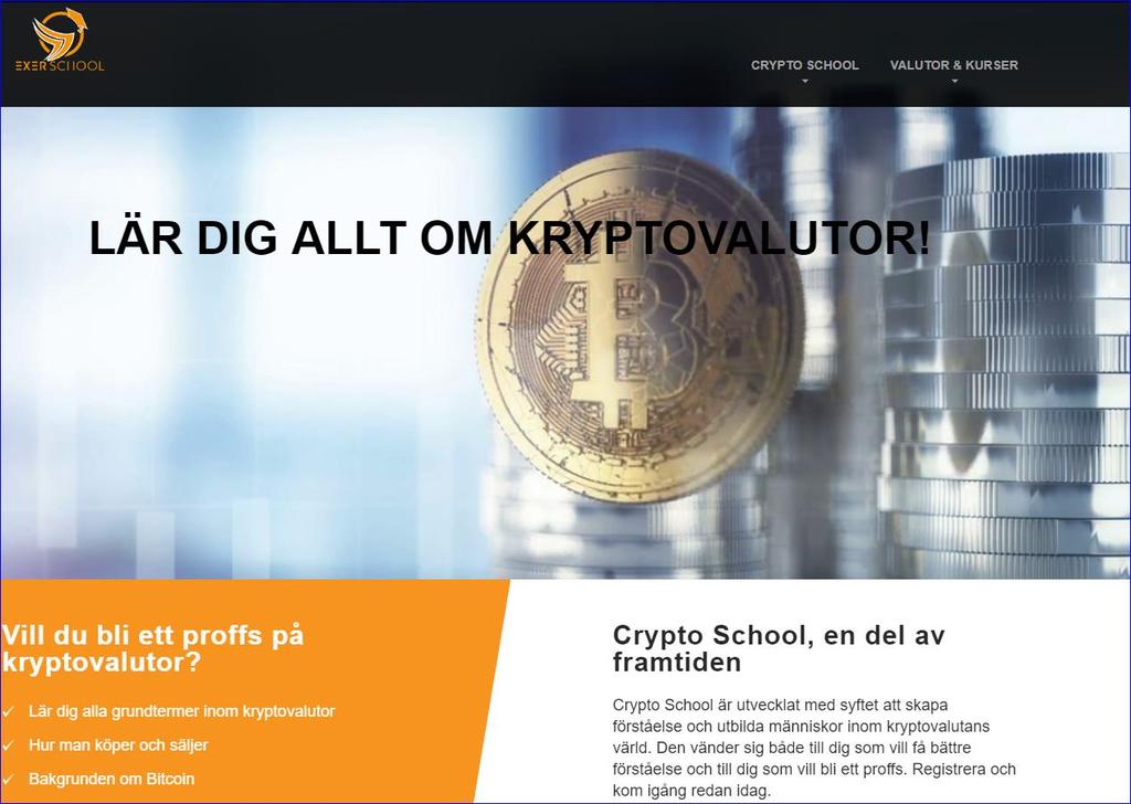 exerglobal Crypto School Crypto School Utbildningspaket!