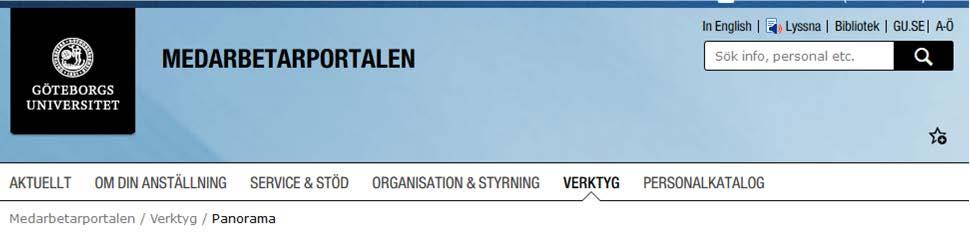 Om inloggningen inte fungerar, kontakta IT-enhetens servicedesk, e-mail: support@gu.