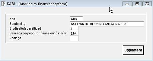 eller T eller har blankt/tomt värde Skriptet L3_H8_BETSKALA_690 söker fram poster där svensk och/eller engelsk benämning är blankt/tomt Skriptet L3_H8_BETSKALA_691 söker fram poster där värdet betyg